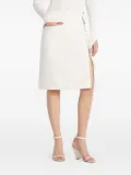 Courrèges zip-fastening skirt - White