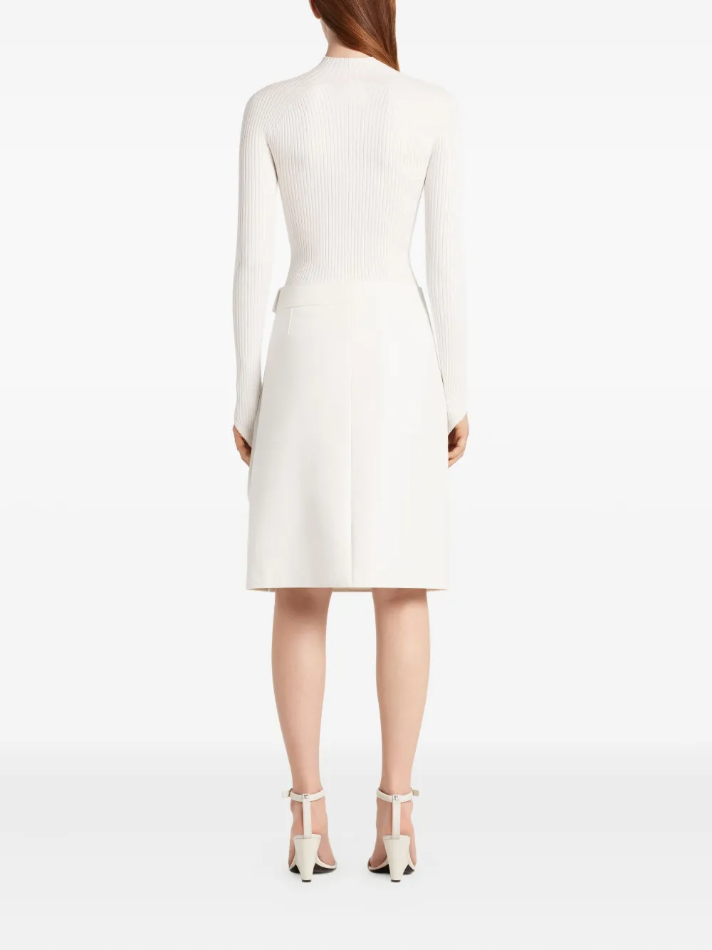 Courrèges zip-fastening skirt Wit