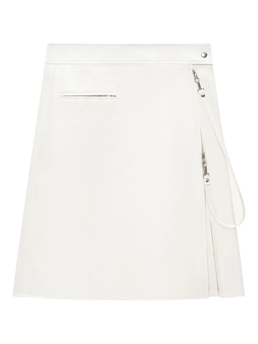 Courrèges zip-fastening skirt Wit