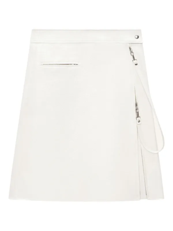 COURREGES スカト Courrèges zip-fastening Skirt | ホワイト | FARFETCH JP