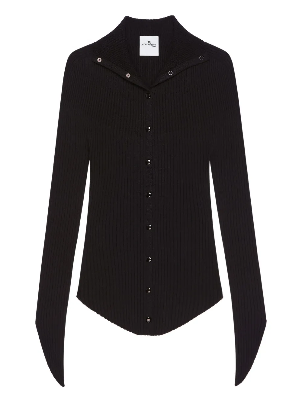 Courrèges ribbed cardigan