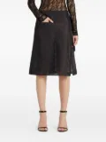 Courrèges zippered A-line skirt - Black