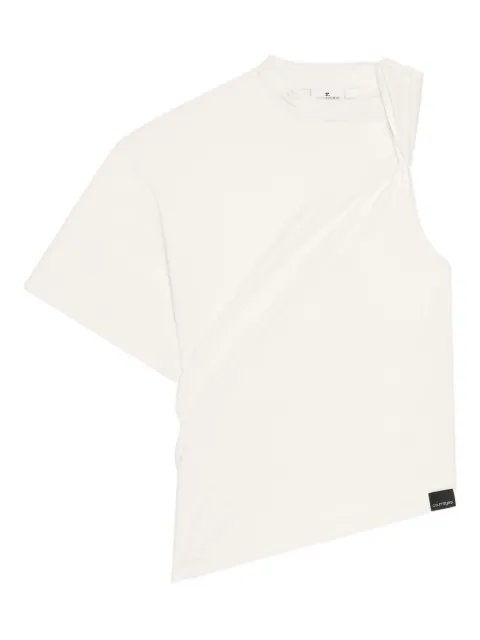 Courrèges تيشيرت غير متساوي الطول بكتف واحد