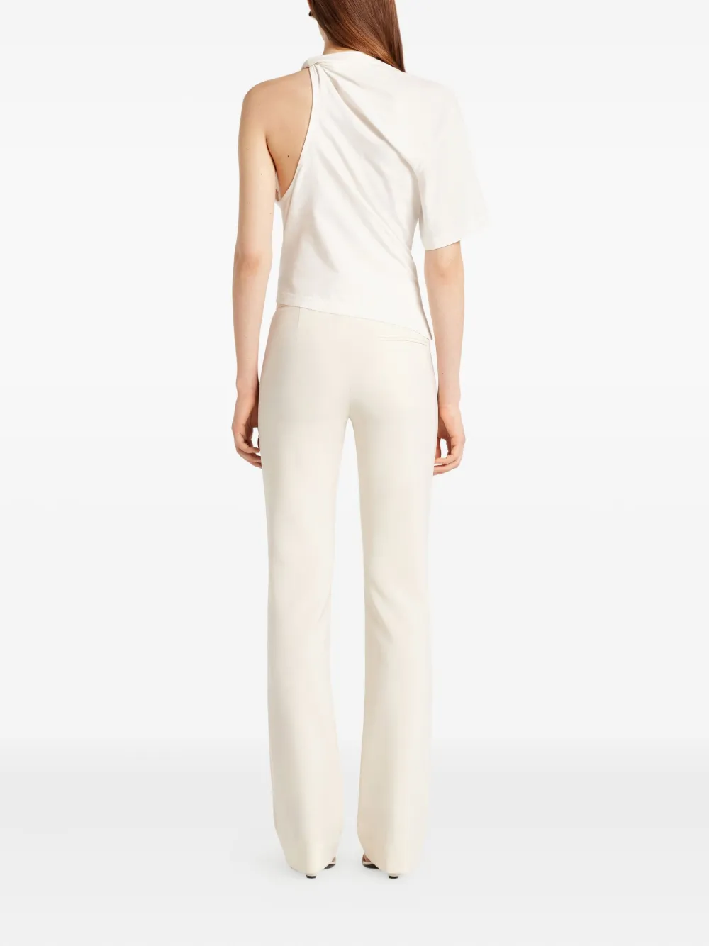 Courrèges Asymmetrisch T-shirt Wit