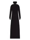 Courrèges cut-out long-sleeve gown - Black