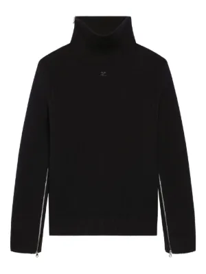 Balenciaga logo-patch Sweater | Black | FARFETCH