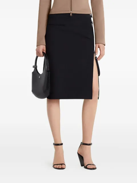 Courrèges asymmetric zip-detail skirt