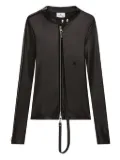 Courrèges zip-up biker jacket - Black