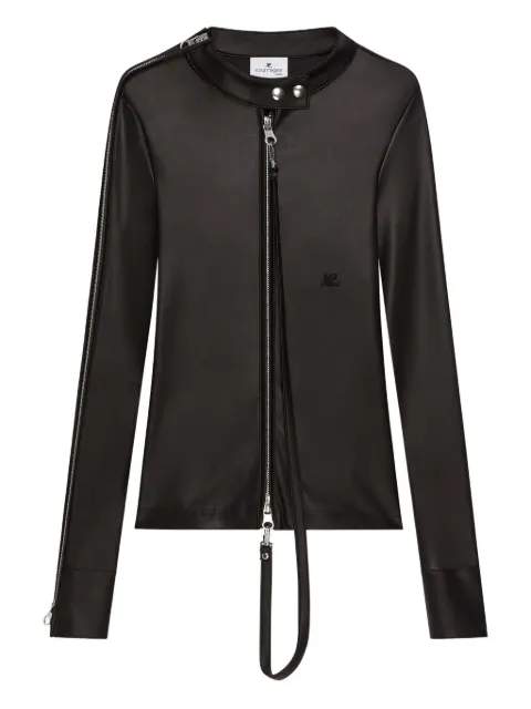 Courrèges zip-up biker jacket