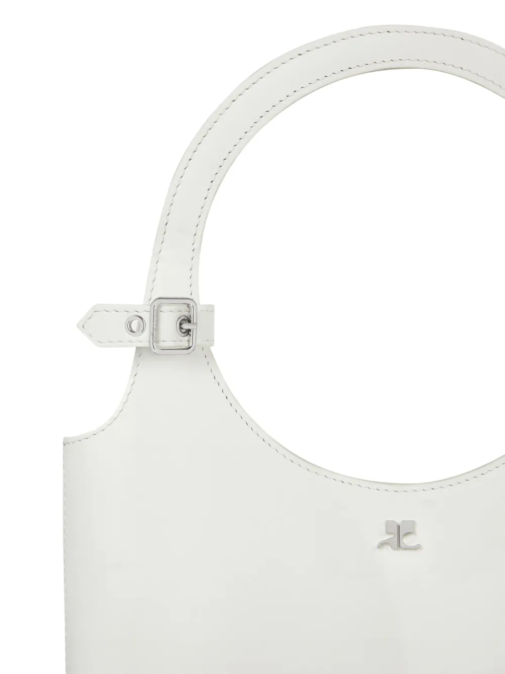 Courrèges Holy handtas met halve maan Beige