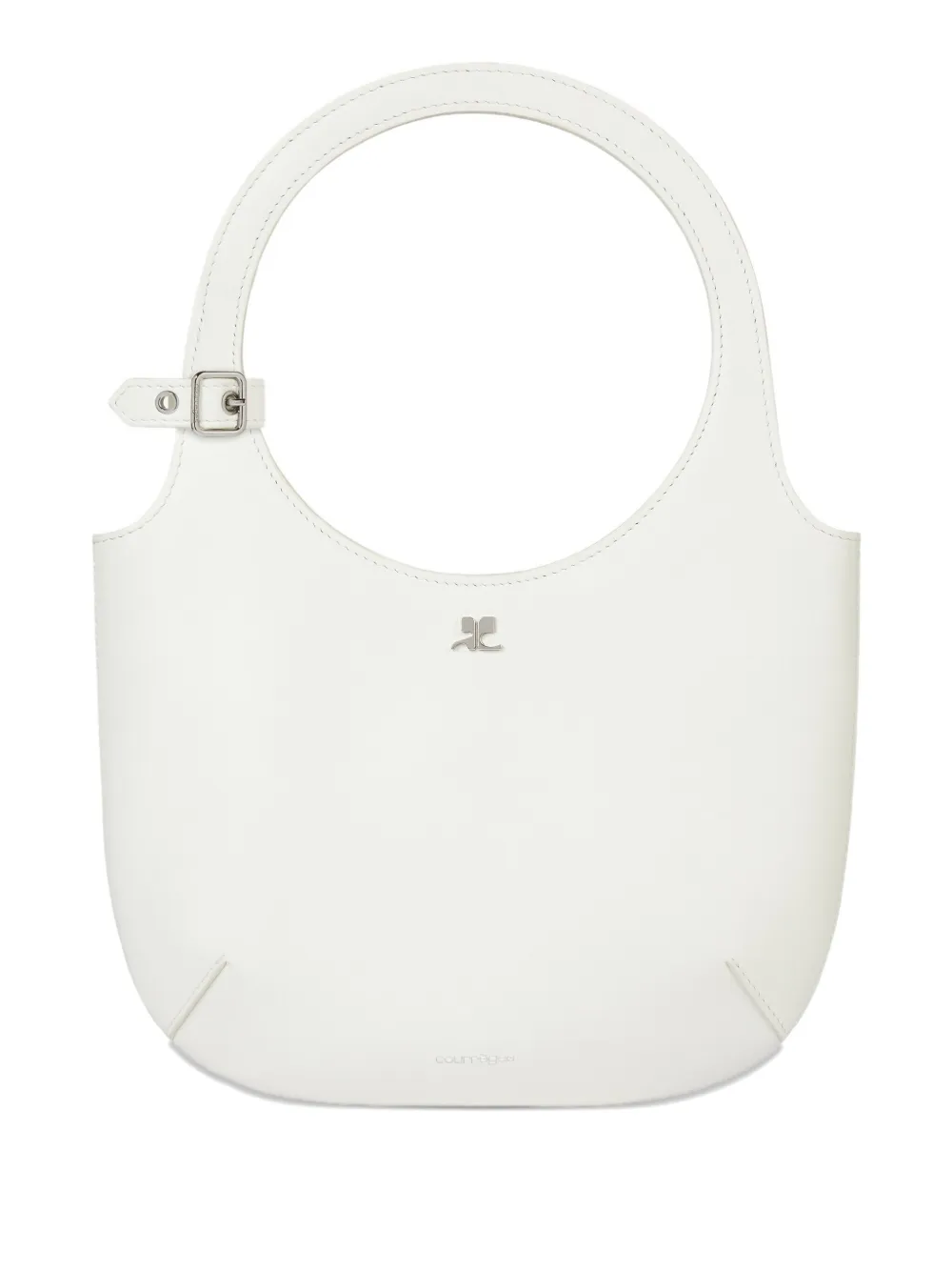 Courrèges Holy handtas met halve maan Beige