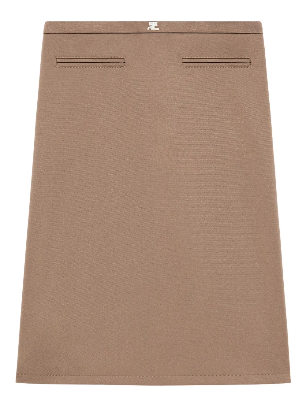 Courrèges Straight kokerrok - Bruin
