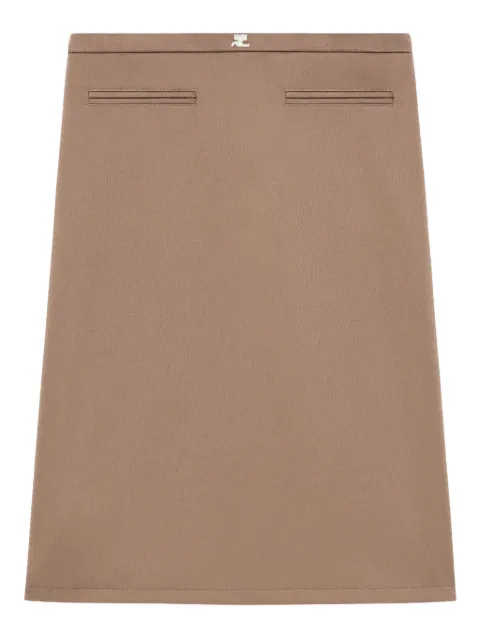 Courrèges straight-cut pencil skirt