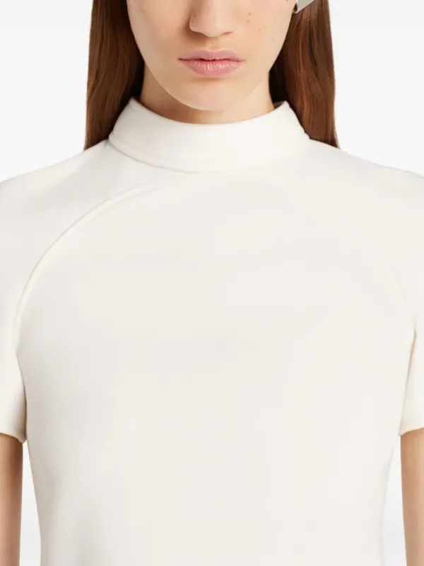 COURREGES クレシュ ハイネック シッフアッフ ヒニルシャケット ハイネックニットジップアップ | ファッション通販サイト NUGU