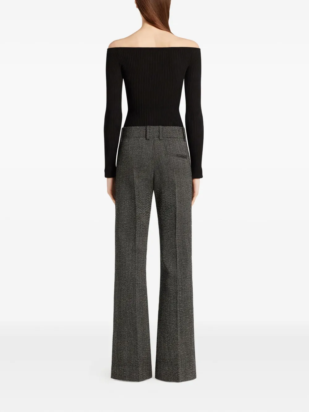 Courrèges Off-shoulder top Zwart