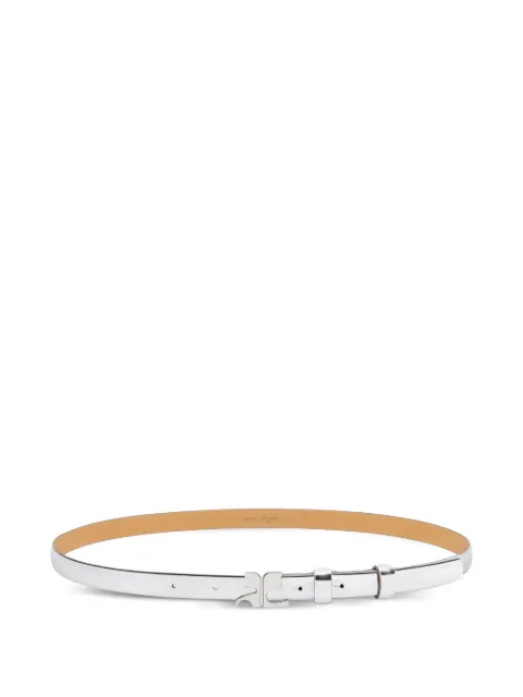 Courrèges Mirror reversible leather belt