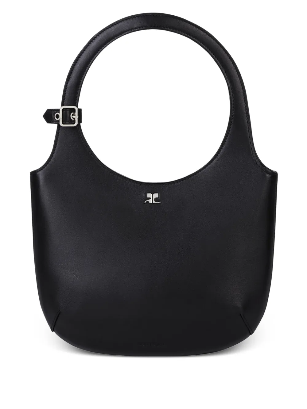 Courrèges Holy leather shoulder bag | Black | Image 1