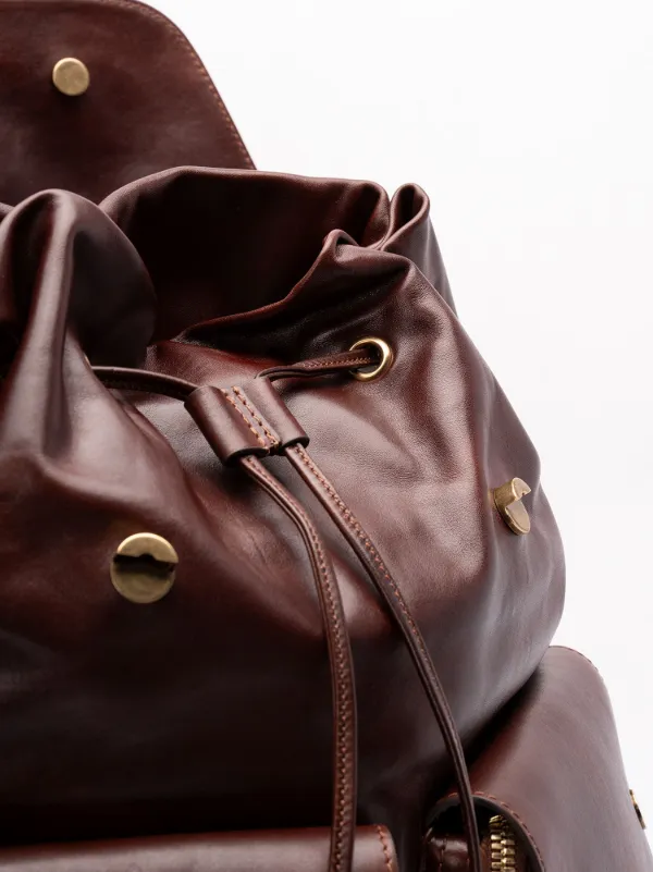 Brunello Cucinelli Leather Backpack Brown FARFETCH IN
