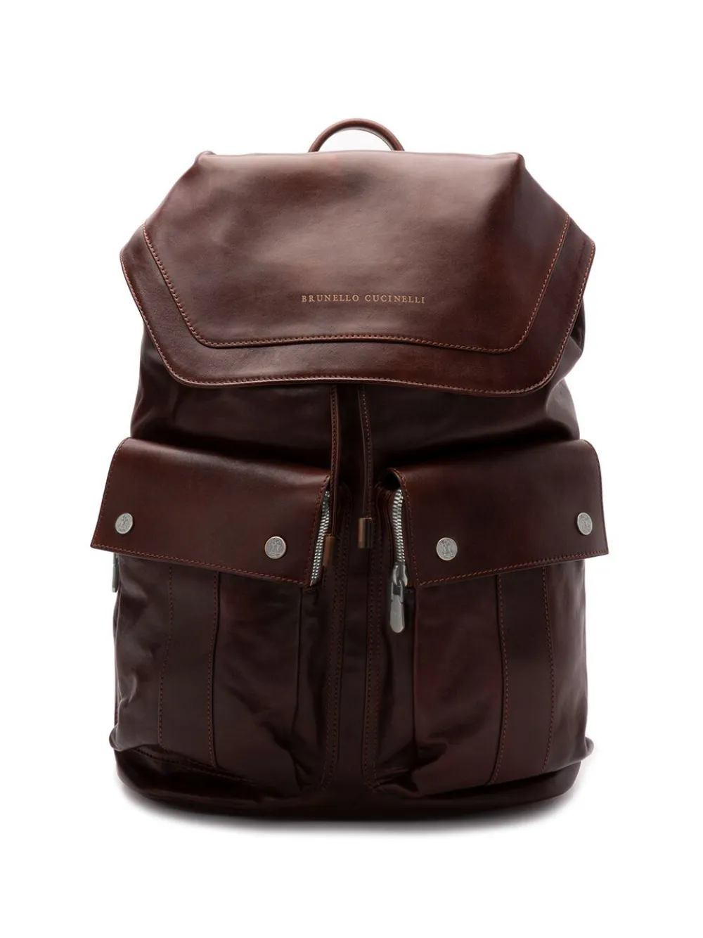 Brunello Cucinelli Zaino in pelle - Marrone