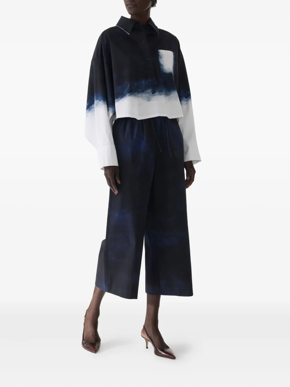 Jason Wu Collection tie-dye trousers | Cropped Pants | Image 2