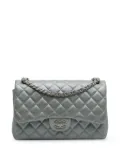 CHANEL Pre-Owned 2012 Jumbo Classic Lambskin Double Flap shoulder bag - Silver