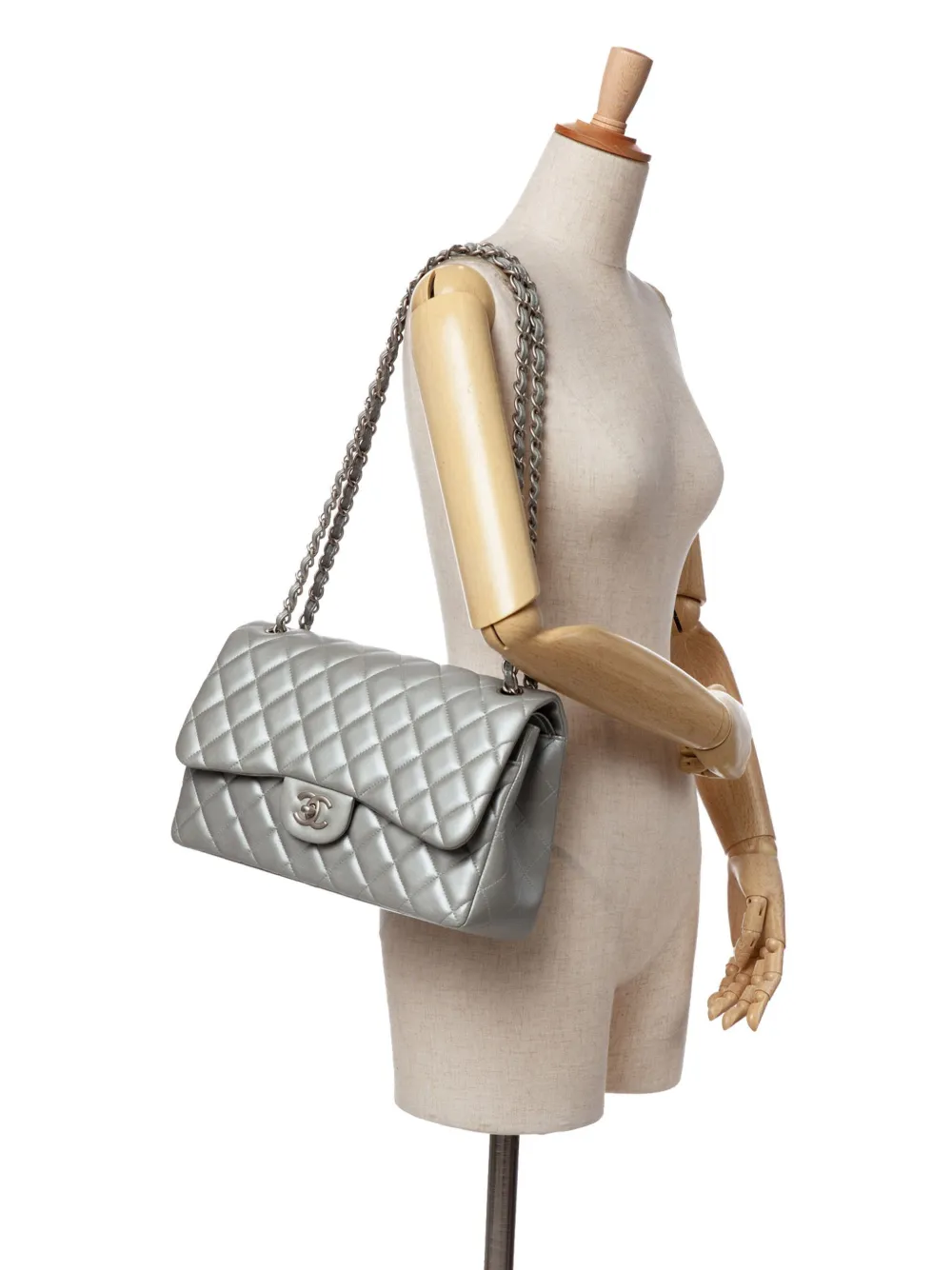 CHANEL Pre-Owned 2012 Jumbo Classic Lambskin Double Flap shoulder bag | Pre-Owned | Image 2