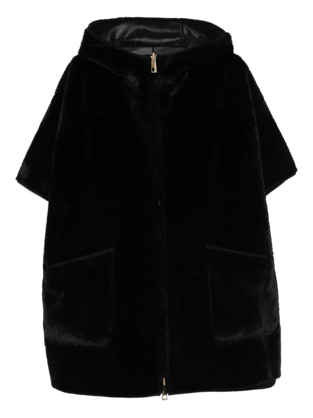 Marina Rinaldi Gel hooded zip coat | Black | Image 1