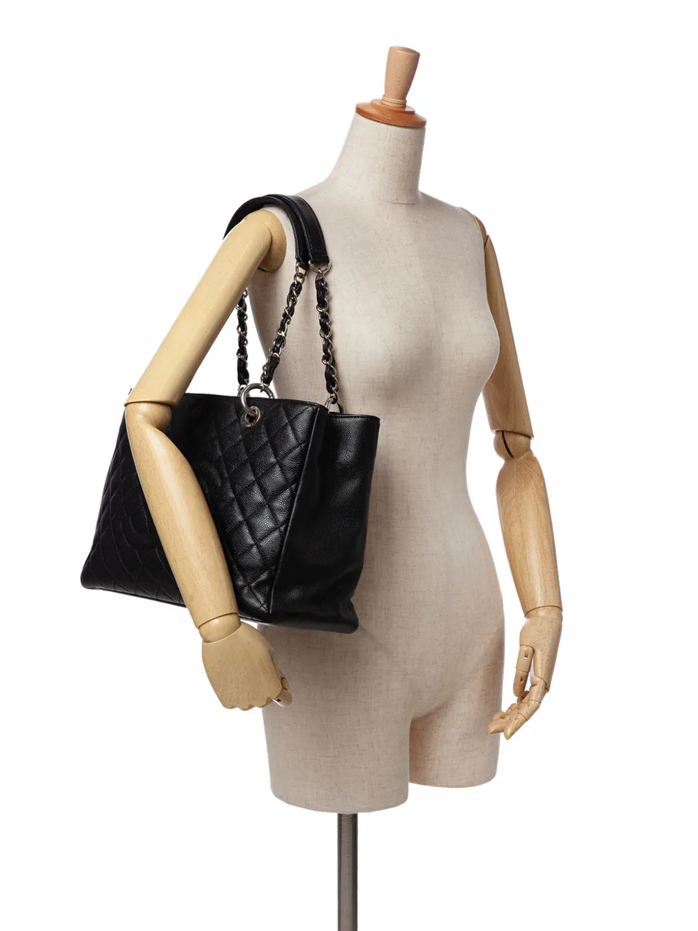 Pre-owned Chanel 2013-2014 Caviar Grand Shopping Tote Bag