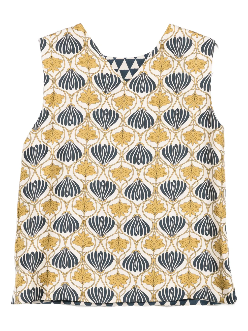 Max Mara Omkeerbare top met print Beige