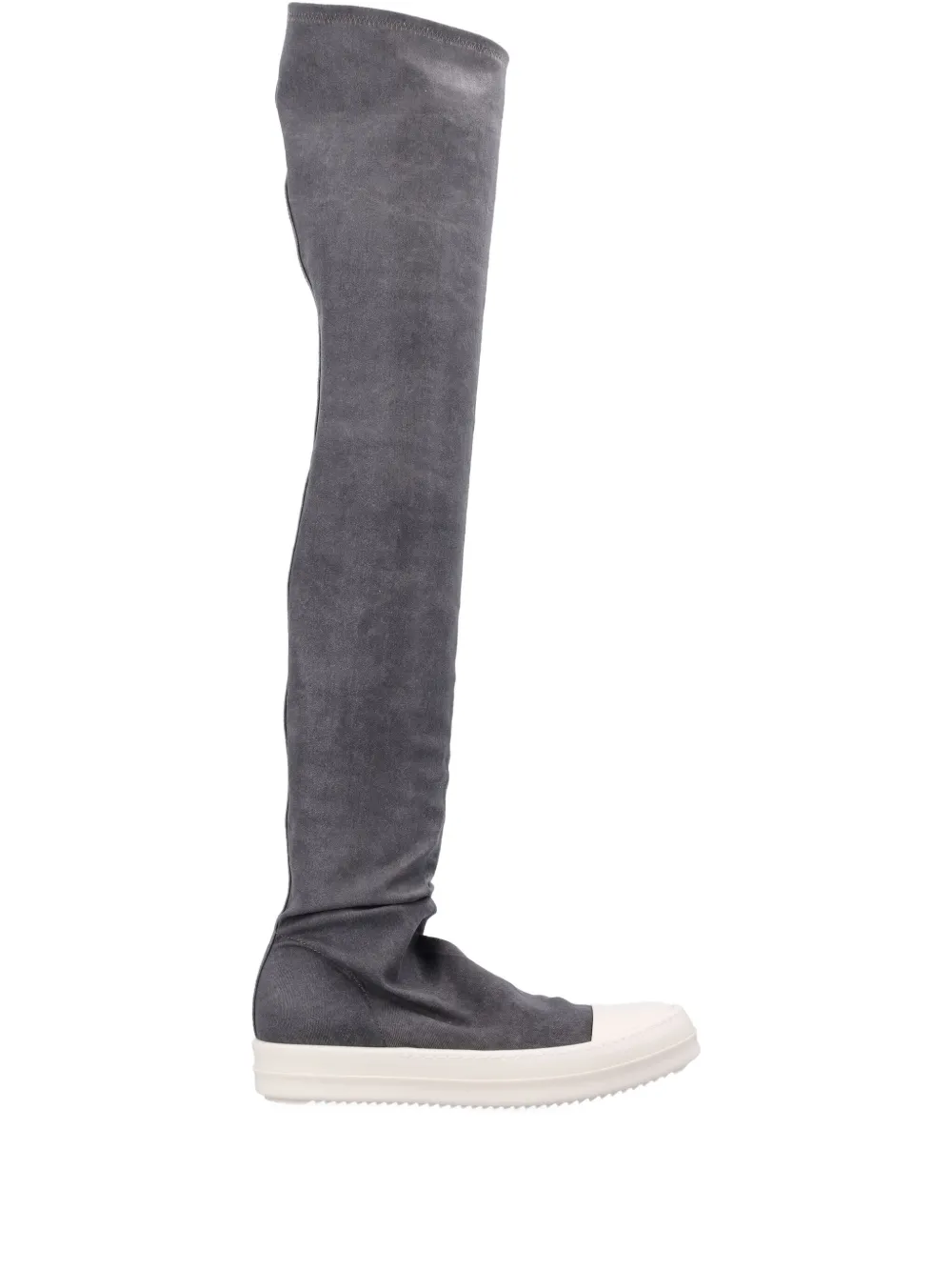 Rick Owens DRKSHDW High Socks over-the-knee suede sneakers Grey