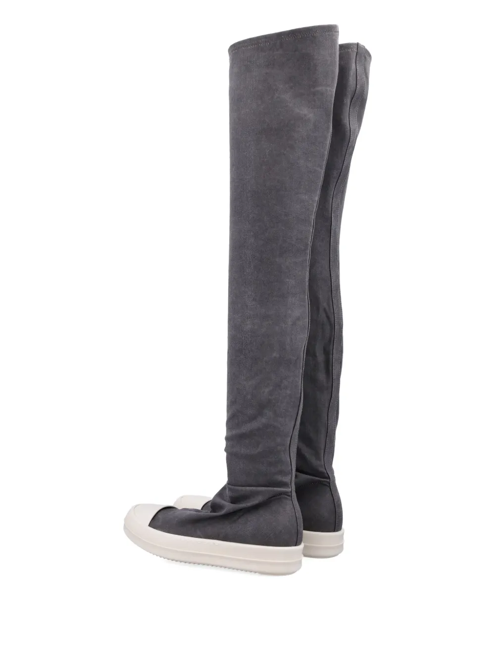 Rick Owens DRKSHDW High Socks over-the-knee suede sneakers Grey