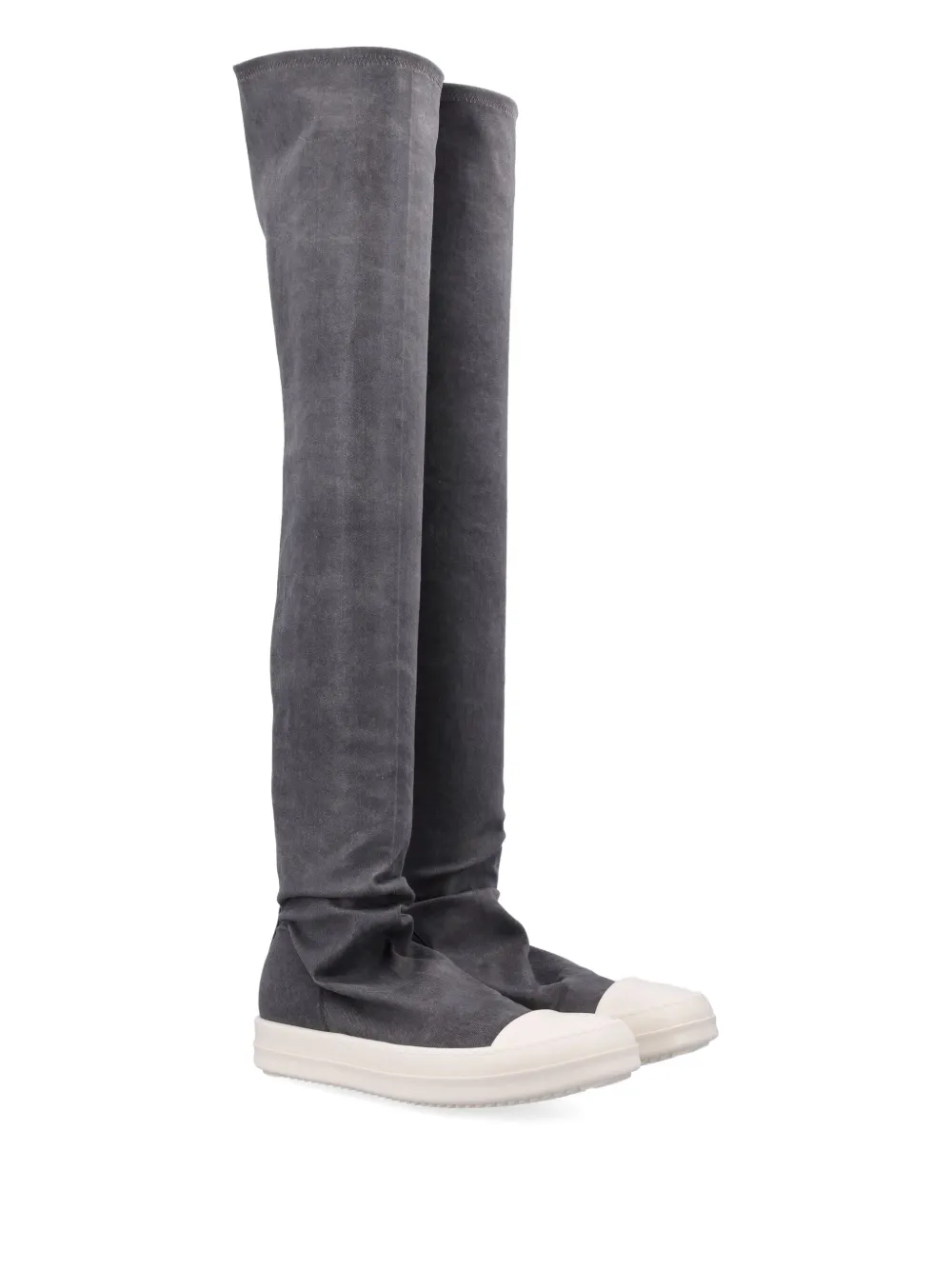 Rick Owens DRKSHDW High Socks over-the-knee suede sneakers Grey