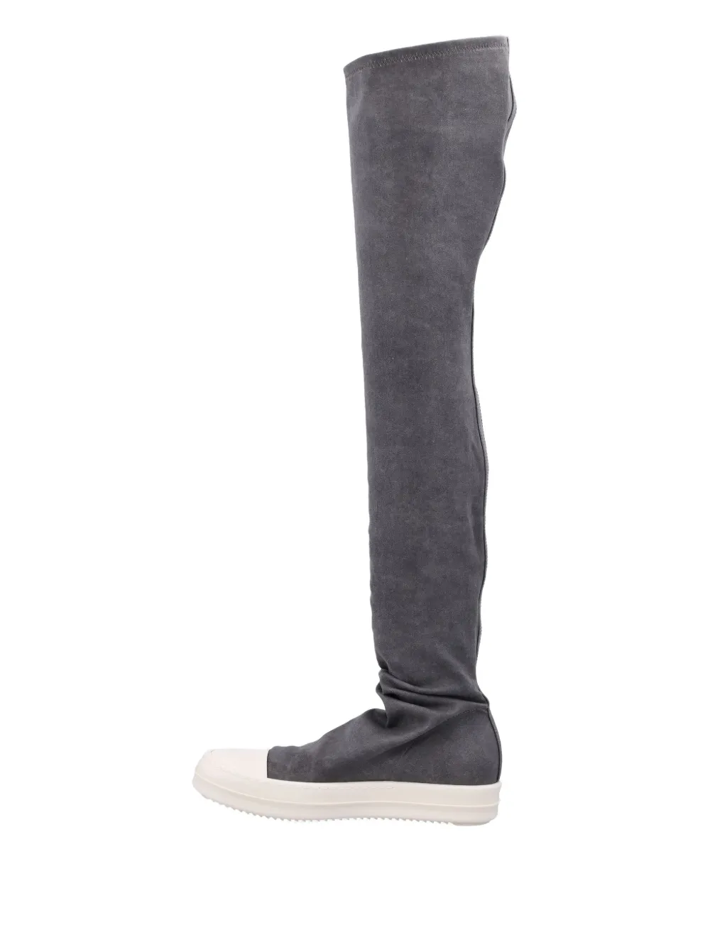Rick Owens DRKSHDW High Socks over-the-knee suede sneakers Grey