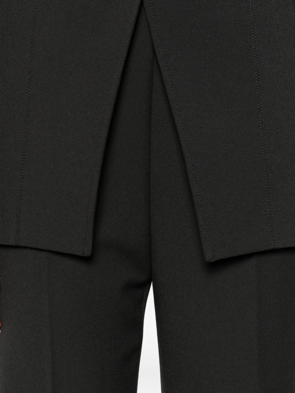 Pinko Pressed-crease Trousers In Black