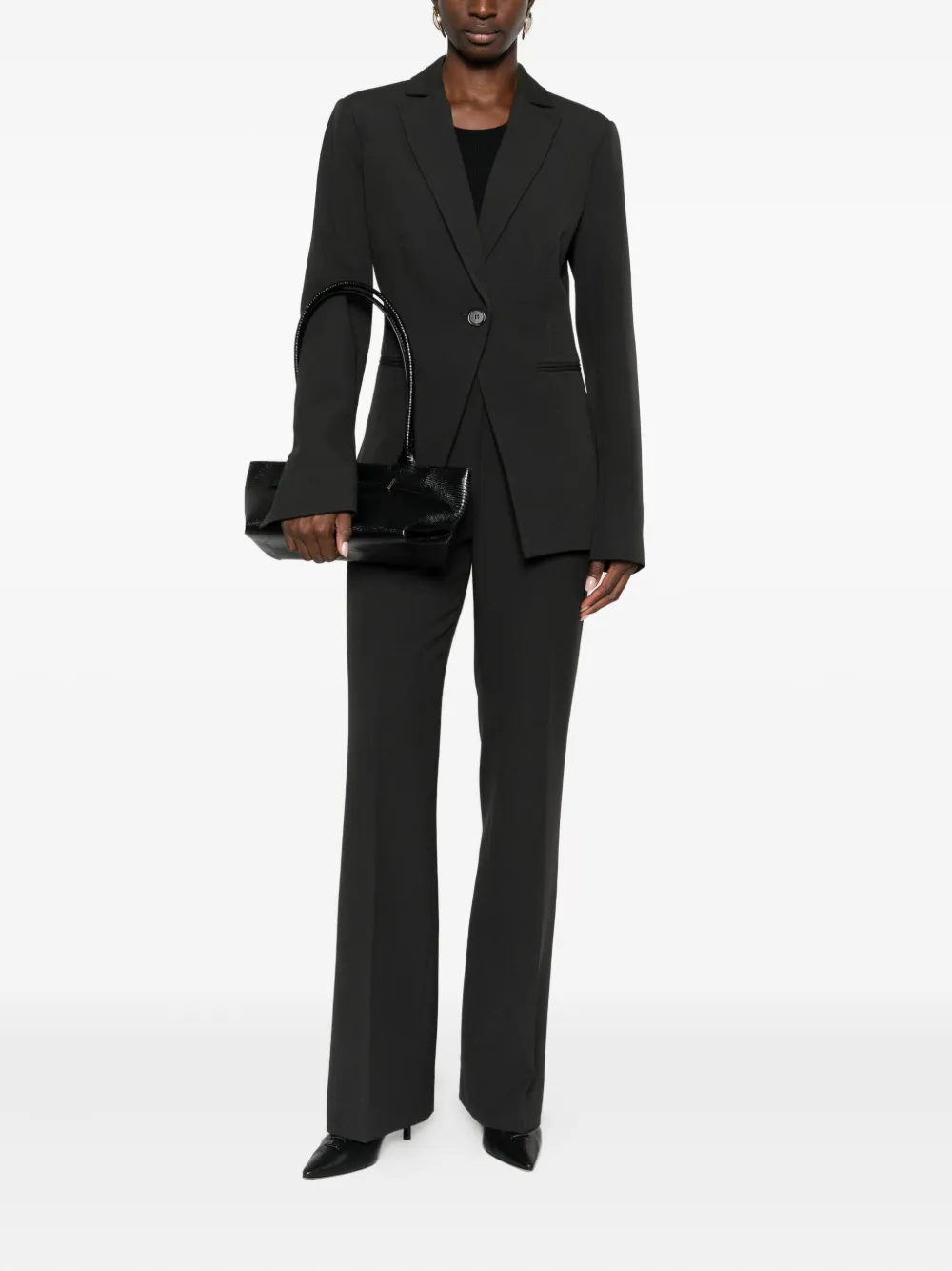 PINKO pressed-crease trousers - Bruin