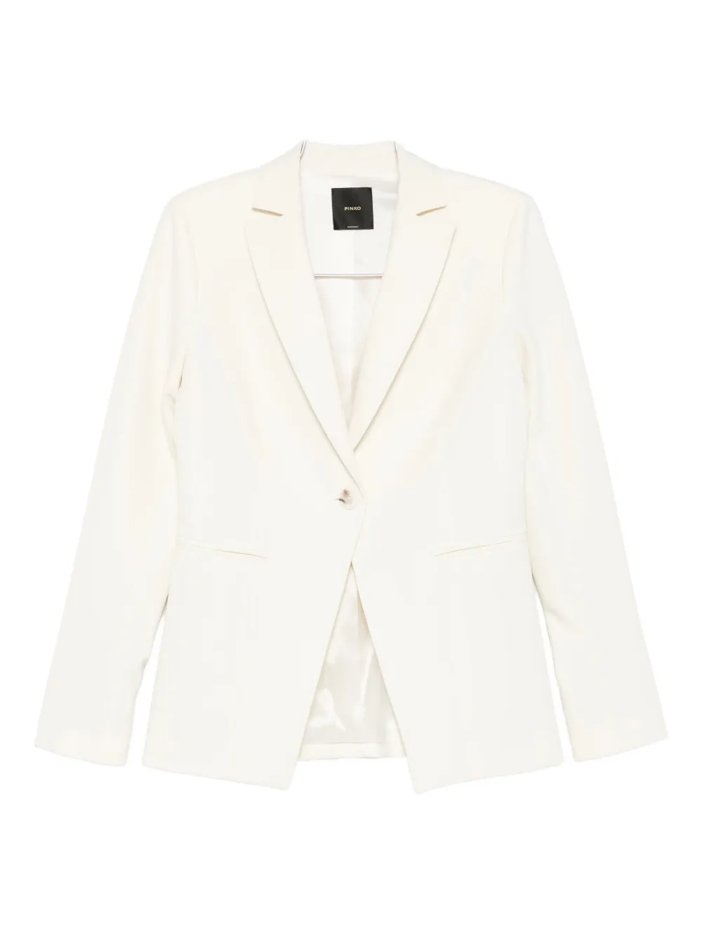 Pinko Single-breasted Blazer In White