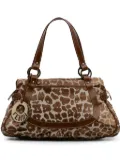 Fendi Pre-Owned 2010-2024 Canvas Leopard Print Chef tote bag - Brown