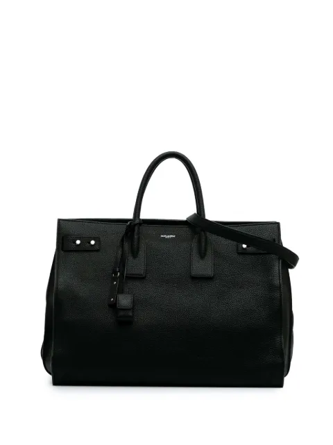 Saint Laurent Pre-Owned 2018 Large Grained Calfskin Sac de Jour satchel