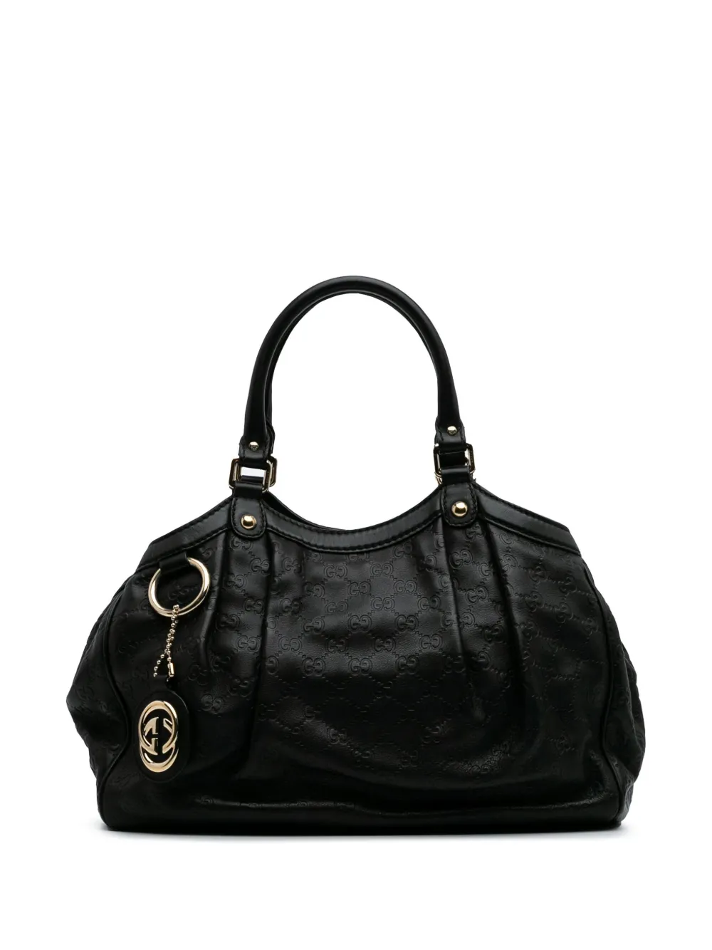 Gucci Pre-Owned 2016-2024 Medium Guccissima Sukey tote bag - ブラック Gucci Pre-Owned 2016-2024 Medium Guccissima Sukey tote bag - ブラック