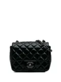 CHANEL Pre-Owned 2014 Mini Square Classic Patent Single Flap crossbody bag - Blue