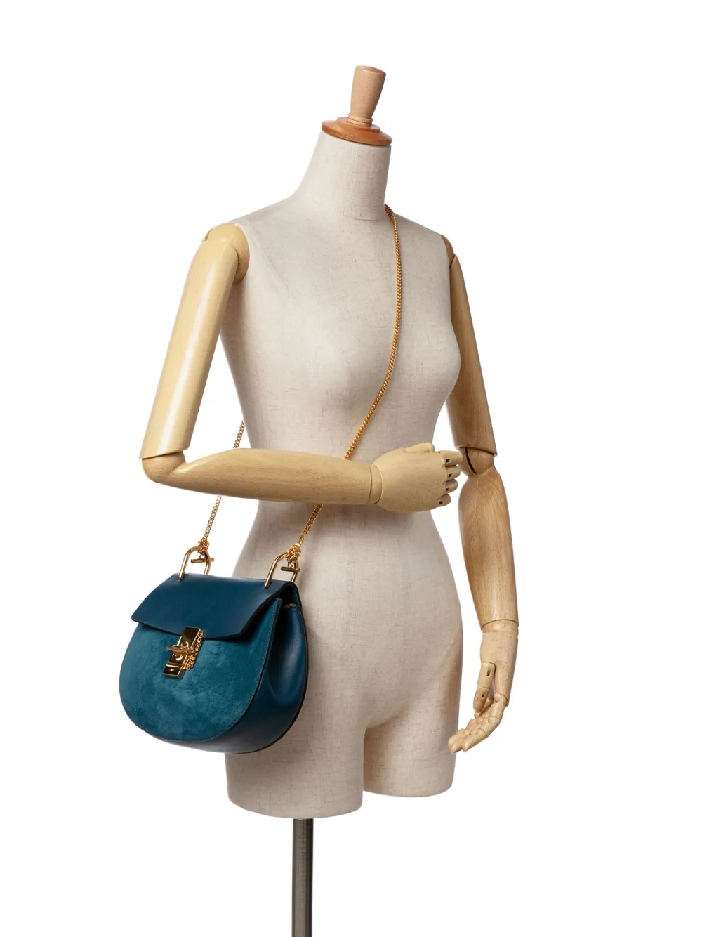 Chloé Pre-Owned Borsa a tracolla Drew piccola in pelle di vitello e pelle scamosciata 2017 | Pre-owned | Image 2