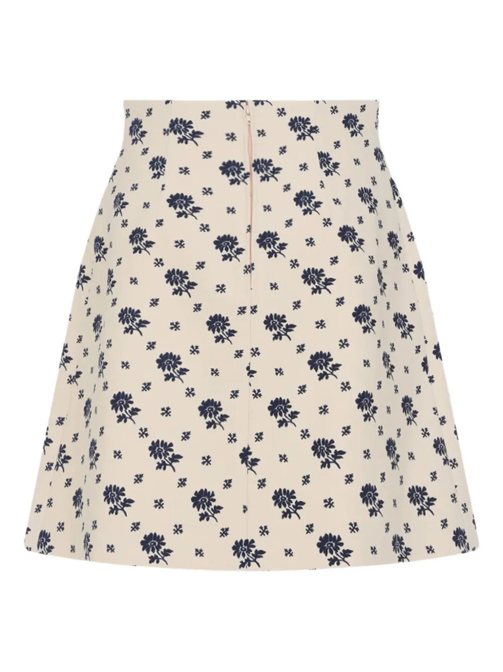 Valentino Garavani Plooirok met bloemenprint - Beige