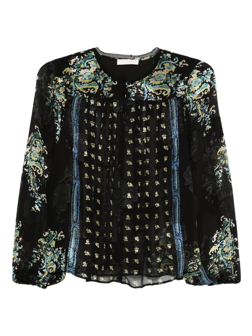 Ulla Johnson embroidered blouse Zwart