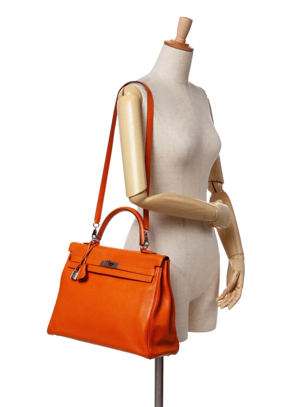 Pre-owned Hermes 2013 Togo Kelly Ii Retourne 35 Satchel