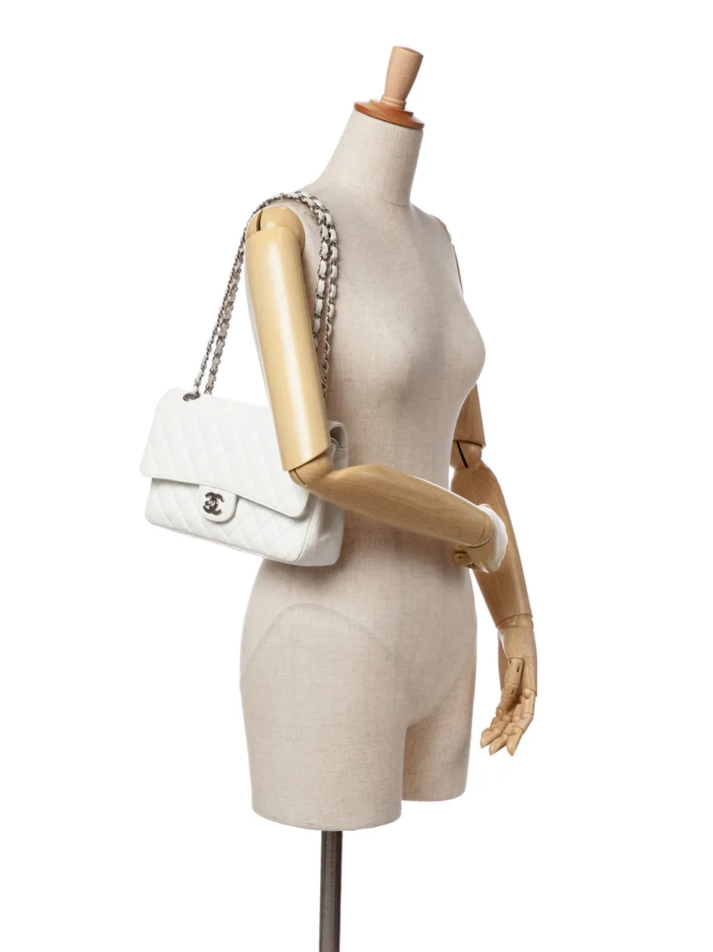 CHANEL Pre-Owned 2008-2009 Medium Classic Caviar Double Flap shoulder bag | Pre-Owned | Image 2