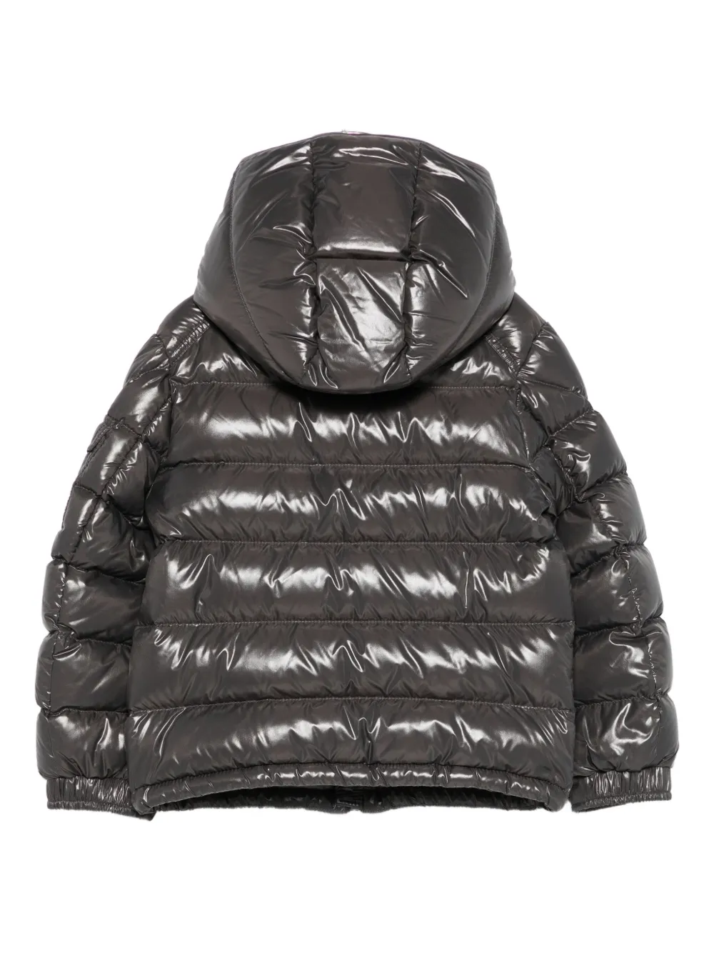 Moncler Enfant Maya donsjack met capuchon Grijs