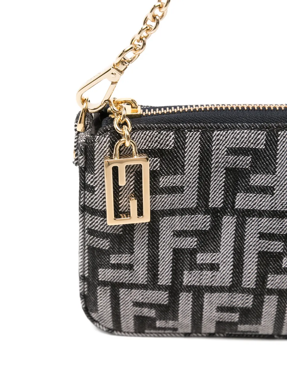 FENDI Baguette mini-tas Blauw