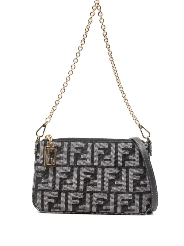 FENDI バゲット ミニバッグ | ブルー | FARFETCH JP