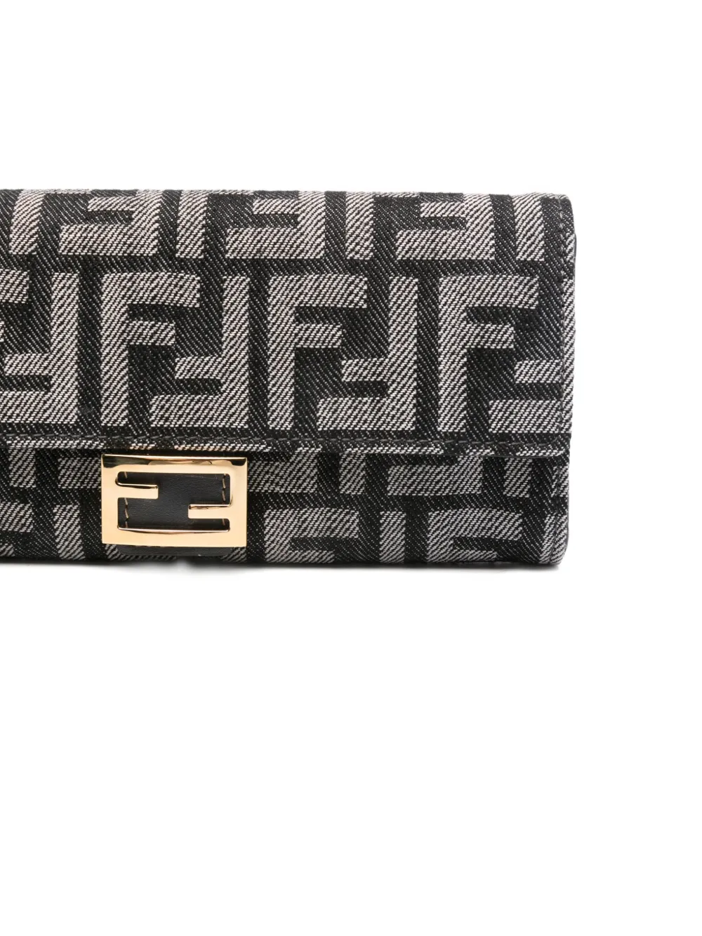 Fendi Baguette Continental Cross Body Bag In Blue