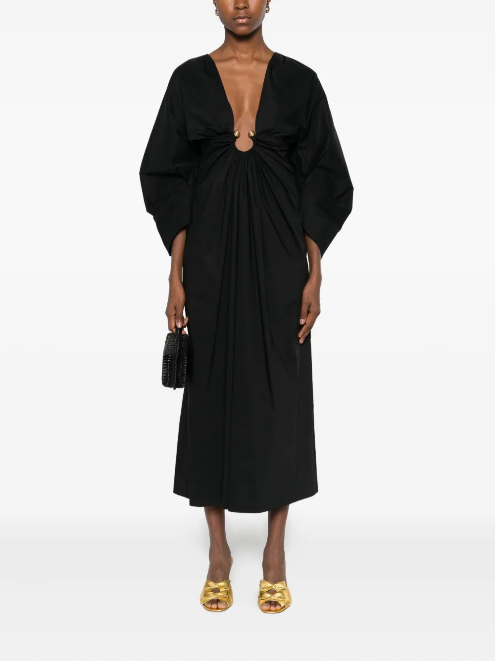 Cult Gaia Elyza midi-jurk - Zwart